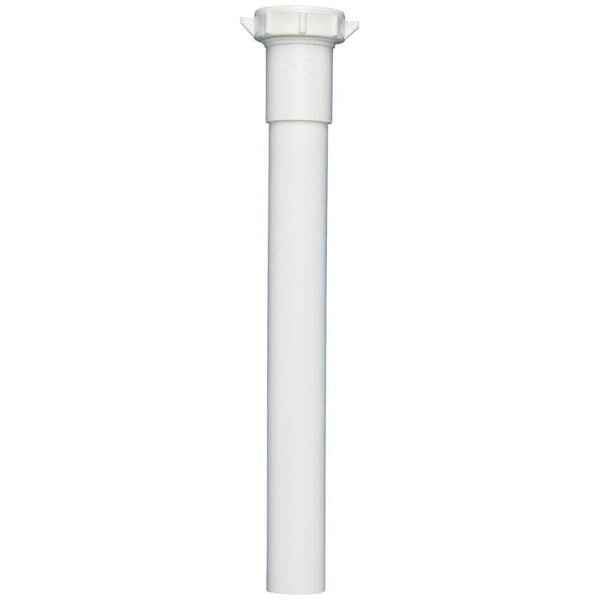 Plumb Pak Pipe Extension Tube, 114 x 114 in, 6 in L, SlipJoint, Plastic, White PP944W